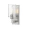 Z-Lite Savannah 1 Light Wall Sconce, Brushed Nickel & Clear 462-1S-BN - alternate 1